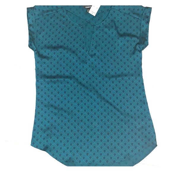 NWT Express Cross Front Satin Top - Picture 1 of 1